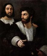 RAFFAELLO Sanzio Together with a friend of a self-portrait oil on canvas